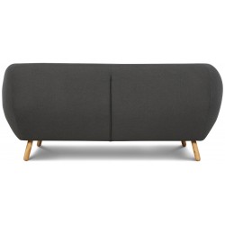 Vanta U-lædersofa i Bordeaux og creme