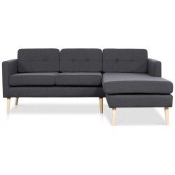 Novelty ch. sofa højrevendt - Koksgrå Inari 95