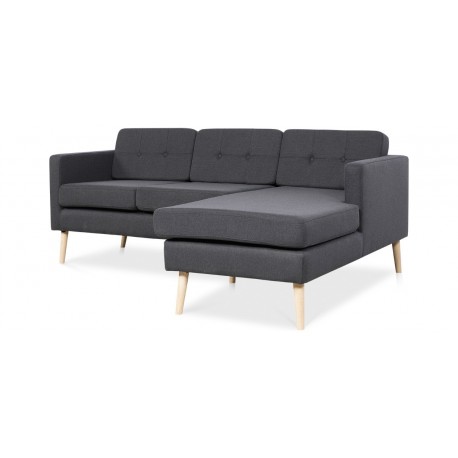 Novelty ch. sofa højrevendt - Koksgrå Inari 95