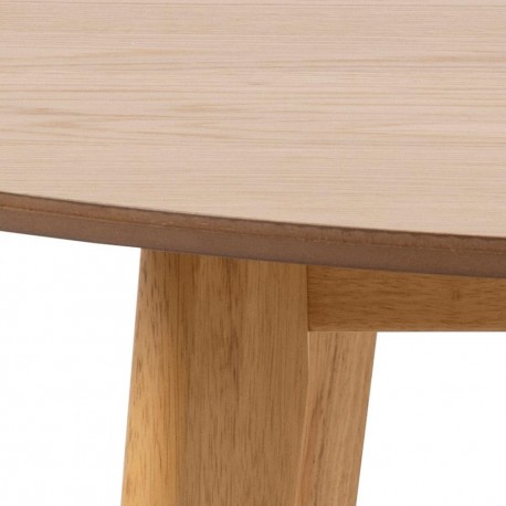 Roxby spisebord Ø140cm - naturlig MDF