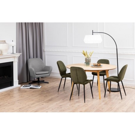 Roxby spisebord Ø140cm - naturlig MDF