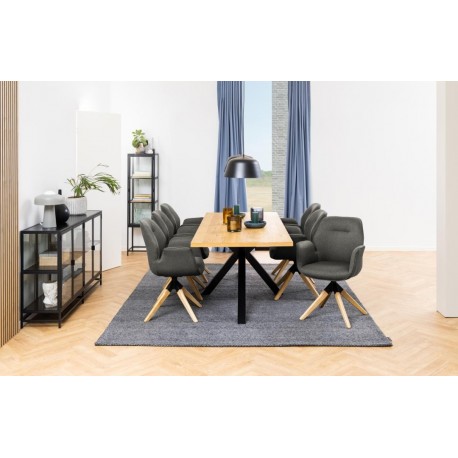 Hadsund spisebord 220cm naturlig MDF