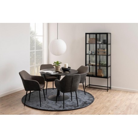 Ibiza spisebord Ø110cm - Sort