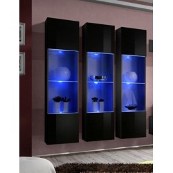 Reolvæg 3 dele sort