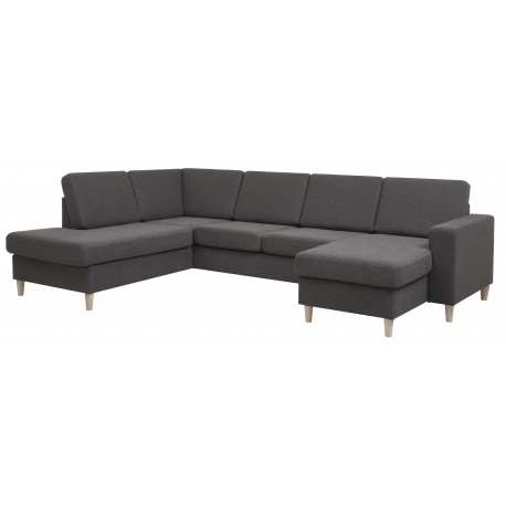 Thomas højrevendt hjørnesofa med chaiselong- mørkegrå