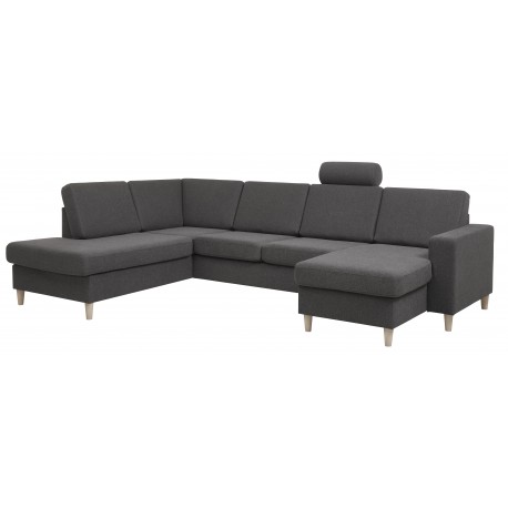 Thomas højrevendt hjørnesofa med chaiselong- mørkegrå