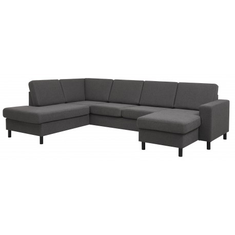 Thomas højrevendt hjørnesofa med chaiselong- mørkegrå