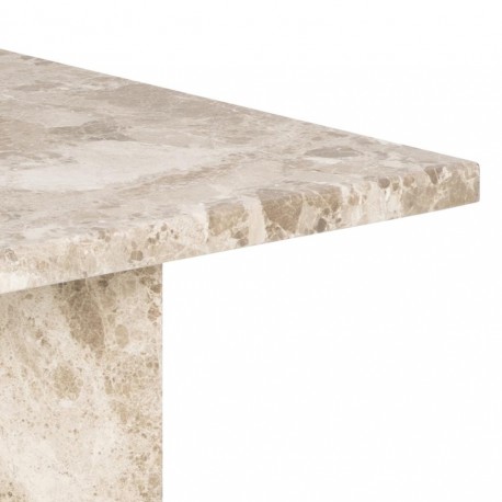 VegaStone Marmor sofabord | Latte lakeret marmor | 140x70 cm