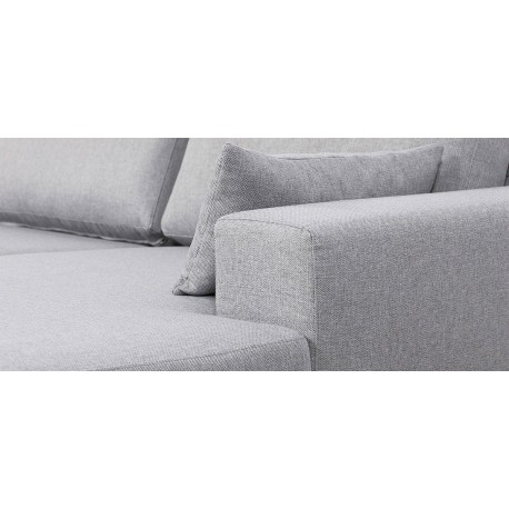 Lido chaiselongsofa | Højrevendt | Lysegrå