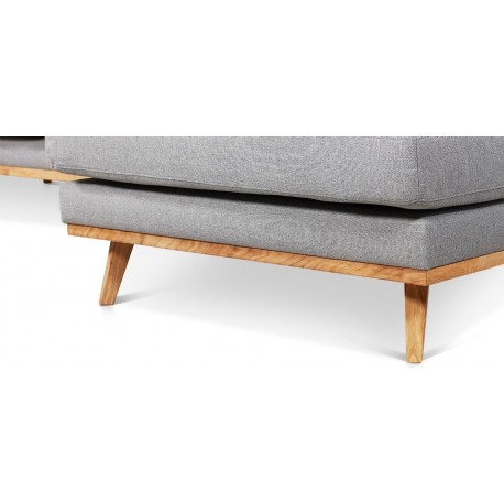 Lido chaiselongsofa | Højrevendt | Lysegrå