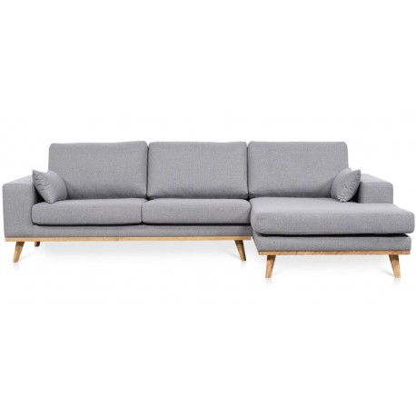 Lido chaiselongsofa | Højrevendt | Lysegrå