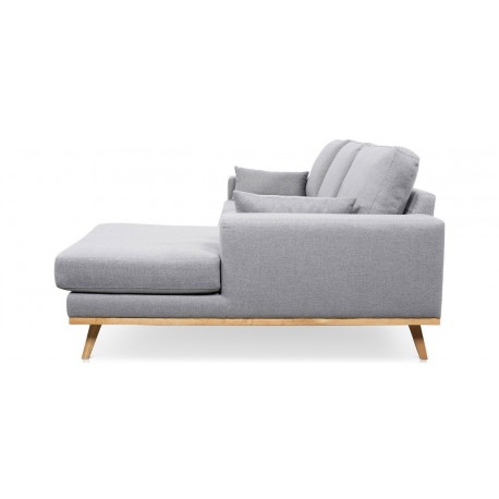 Lido chaiselongsofa | Højrevendt | Lysegrå