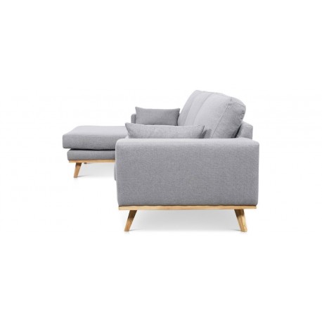 Lido chaiselongsofa | Venstrevendt | Lysegrå