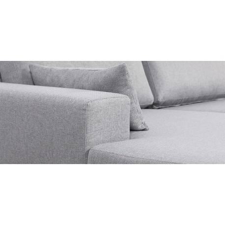Lido chaiselongsofa | Venstrevendt | Lysegrå