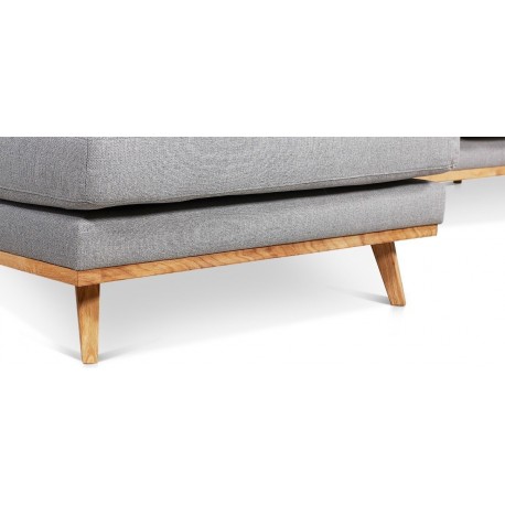 Lido chaiselongsofa | Venstrevendt | Lysegrå
