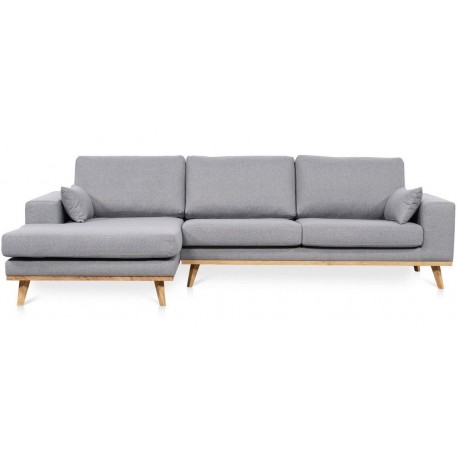 Lido chaiselongsofa | Venstrevendt | Lysegrå