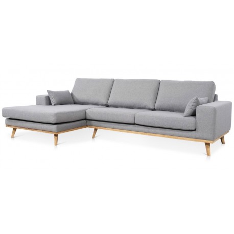 Lido chaiselongsofa | Venstrevendt | Lysegrå