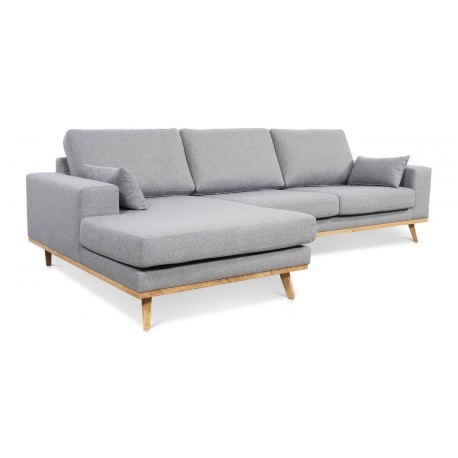 Lido chaiselongsofa | Venstrevendt | Lysegrå