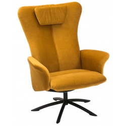 HJORT KNUDSEN - Wilmer Lænestol - Sennepsgul velour