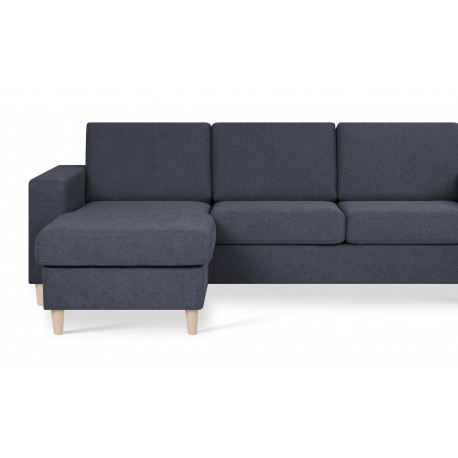 Thomas XL vendbar chaiselongsofa - Austin Blå