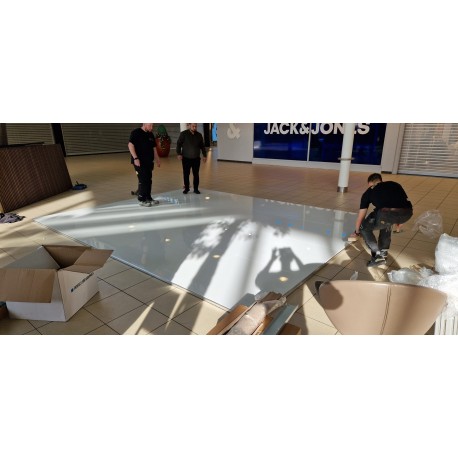 Messe og Udstillings gulv 100x100 cm - Hvid