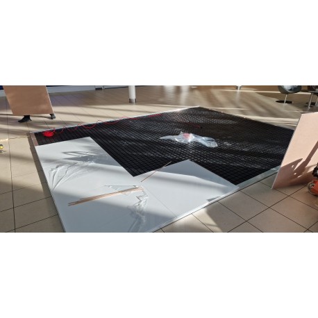 Messe og Udstillings gulv 100x100 cm - Hvid