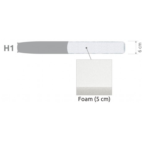 Topmadras skum H6cm - Basic