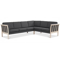 Dragør vendbar tremmesofa hjørnesofa - Stof