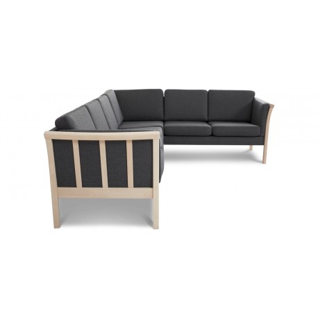 Dragør vendbar tremmesofa hjørnesofa - Stof