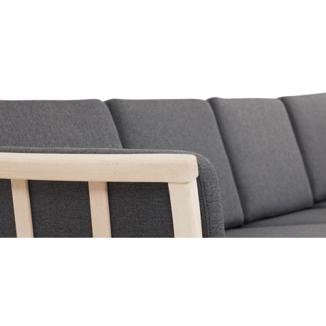 Dragør vendbar tremmesofa hjørnesofa - Stof