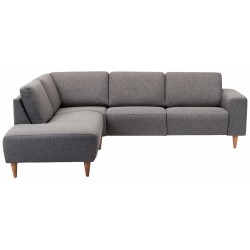 Hjort knudsen Copenhagen Hjørnesofa grå stof venstrevendt