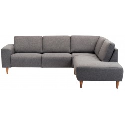 Hjort knudsen Copenhagen Hjørnesofa grå stof højrevendt