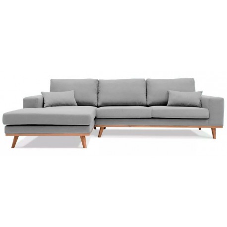 Lido chaiselongsofa | Venstrevendt | Lysegrå