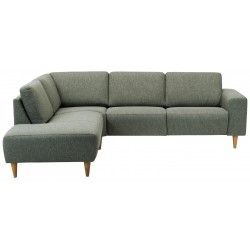 Hjort Knudsen Copenhagen Hjørnesofa grøn stof venstrevendt