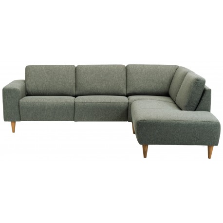 Hjort knudsen Copenhagen Hjørnesofa grøn stof højrevendt