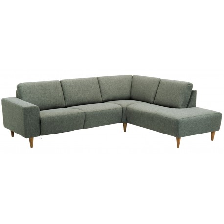 Hjort knudsen Copenhagen Hjørnesofa grøn stof højrevendt