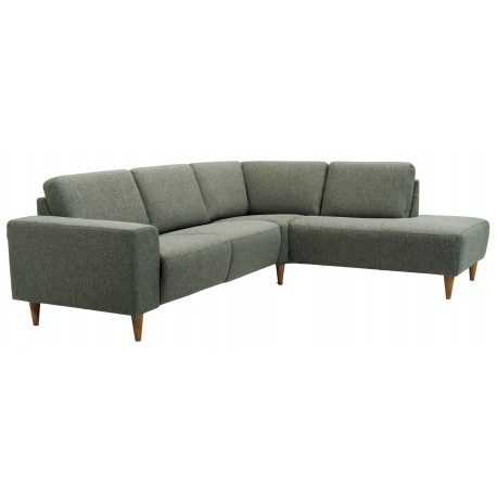 Hjort knudsen Copenhagen Hjørnesofa grøn stof højrevendt