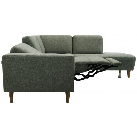 Hjort knudsen Copenhagen Hjørnesofa grøn stof højrevendt