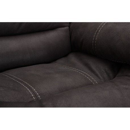 Kensington elektrisk 4-personers sofa med justerbar nakkestøtte - Grå
