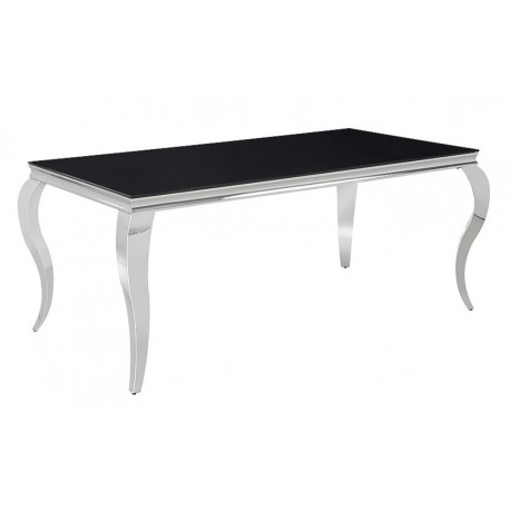 PRINCE bord 180x90 - sort/krom meble.pl