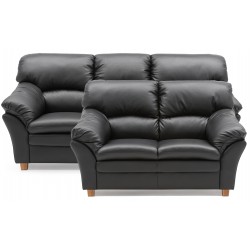 Hjort Knudsen Tilst 3+2 pers sofasæt Semianilin læder