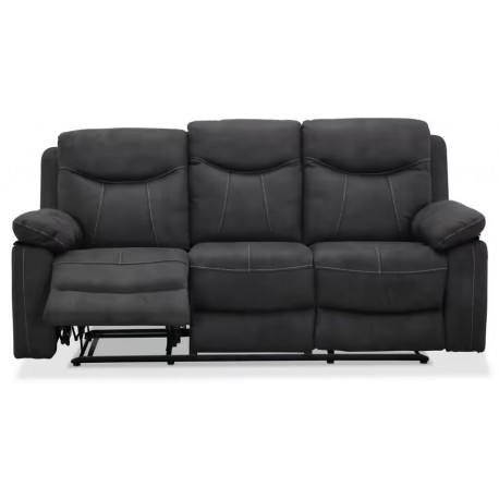 Boston recliner 3 personers Biograf sofa, grå stof