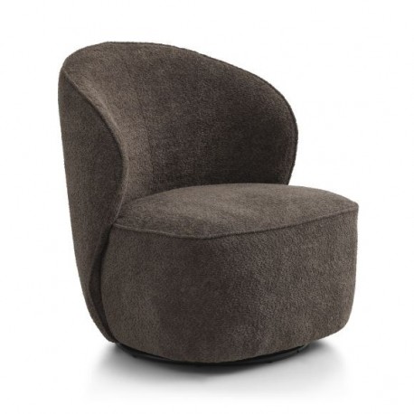 Theo loungestol Mocca stof