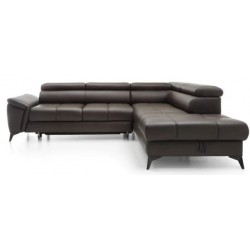 Monaco Hjørnesofa ægte læder - Højrevendt