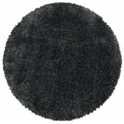 Fluffy Rundt tæppe - Grå