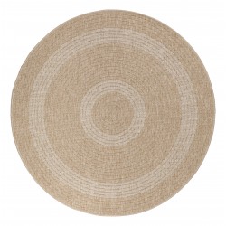 Comilla Rund Udendørs tæppe Vintage - Beige