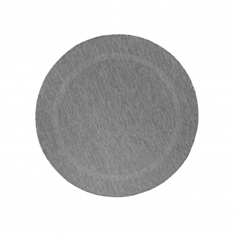 Relax Rund Udendørs tæppe Ensfarvet - Grå