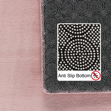 Sky Kortluvet Tæppeløber Ensfarvet - Rosa