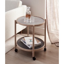 Thomsen Furniture - James Rullebord Ø50 med HJul