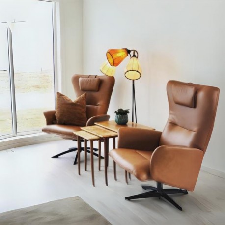 HJORT KNUDSEN Opus Lænestol Cognac